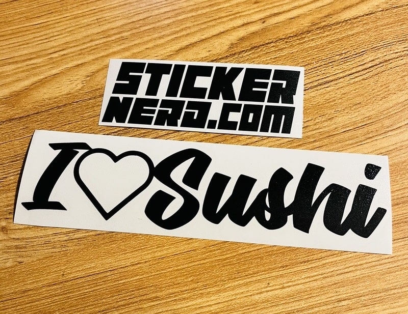 I Heart Sushi Sticker - STICKERNERD.COM