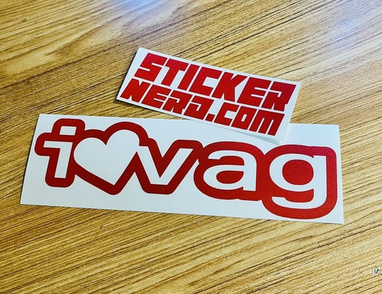 I Heart Vag Euro Sticker - STICKERNERD.COM