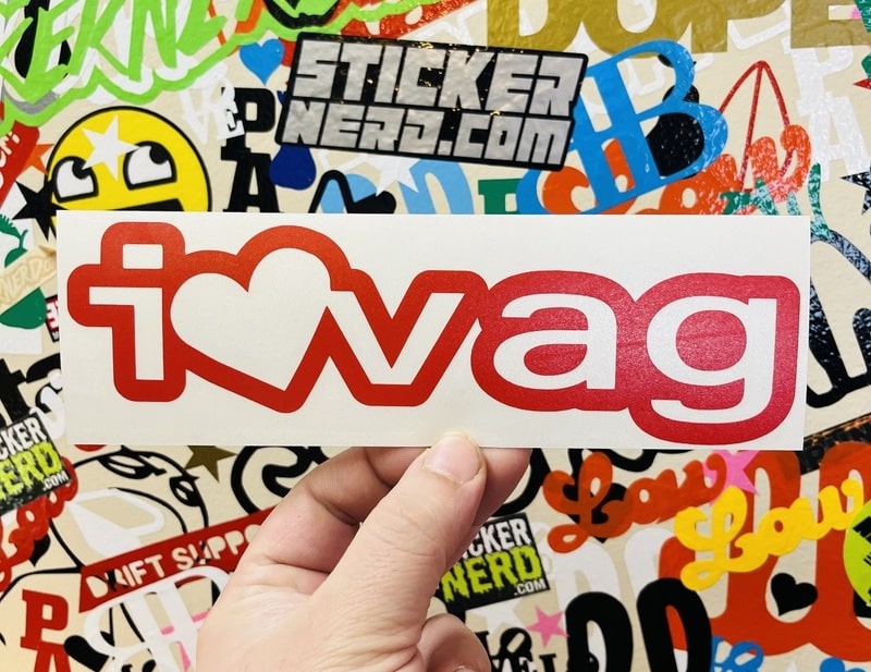 I Heart Vag Euro Decal - STICKERNERD.COM