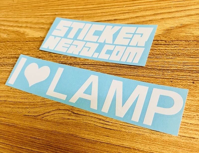 I Love Lamp Window Decal - STICKERNERD
