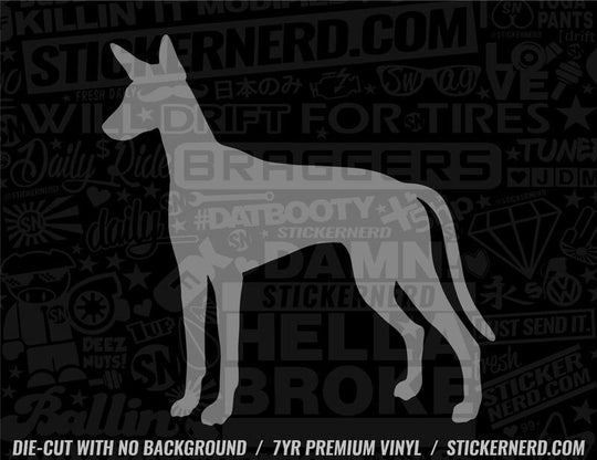 Ibizan Hound Dog Sticker - Decal - STICKERNERD.COM