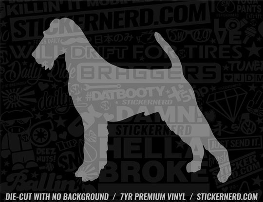 Irish Terrier Dog Sticker - Decal - STICKERNERD.COM