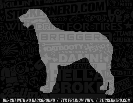 Irish Wolfhound Dog Sticker - Window Decal - STICKERNERD.COM