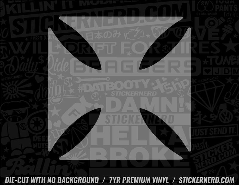 Iron Cross Sticker - Decal - STICKERNERD.COM