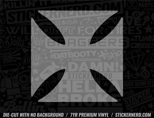 Iron Cross Sticker - Decal - STICKERNERD.COM