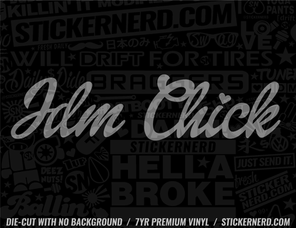 JDM Chick Sticker - Window Decal - STICKERNERD.COM