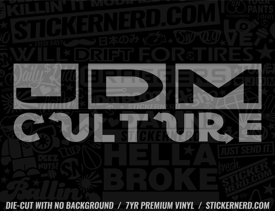 JDM Culture Sticker - Decal - STICKERNERD.COM
