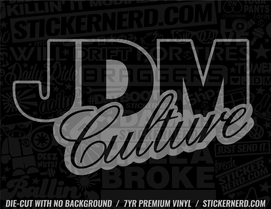 JDM Culture Sticker - Window Decal - STICKERNERD.COM