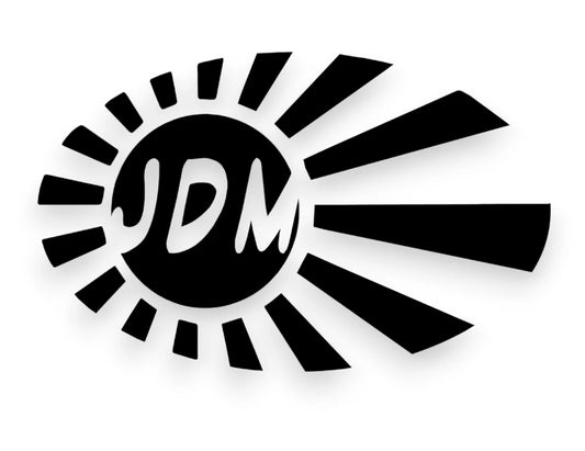JDM Flag Oval Sticker - Decal - STICKERNERD.COM