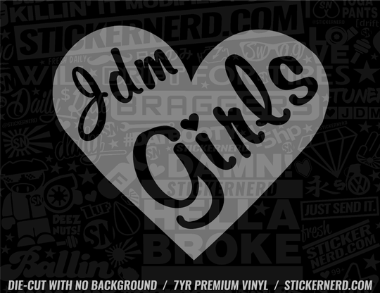 JDM Girl Sticker - Decal - STICKERNERD.COM