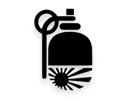 Japan Flag Grenade Sticker - Window Decal - STICKERNERD.COM