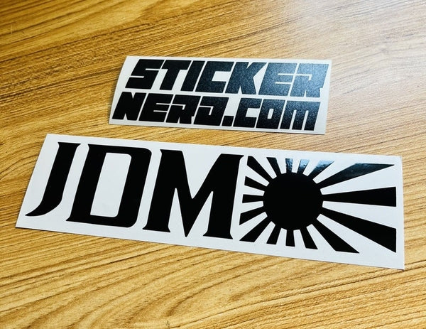 JDM Japan Flag Sticker - Window Decal - STICKERNERD.COM