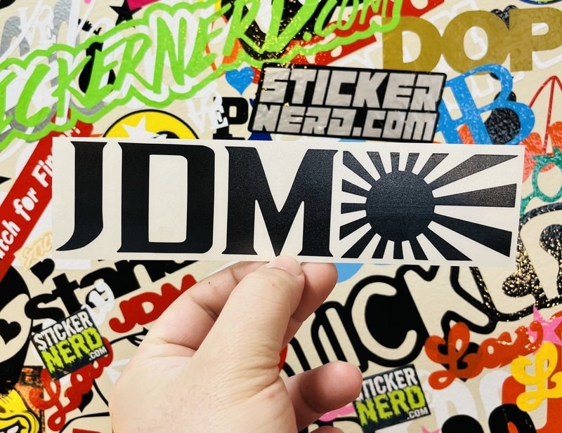 JDM Japan Flag Sticker - Window Decal - STICKERNERD.COM