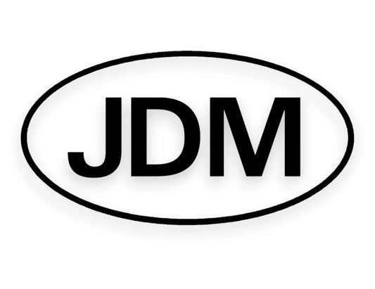 JDM Oval Sticker - Window Decal - STICKERNERD.COM