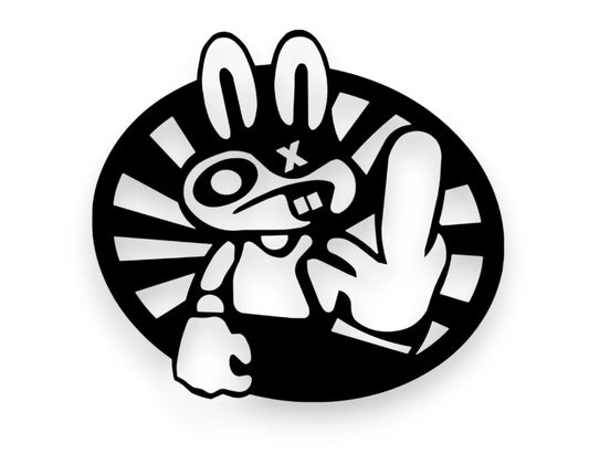JDM Rabbit Finger Sticker - Window Decal - STICKERNERD.COM