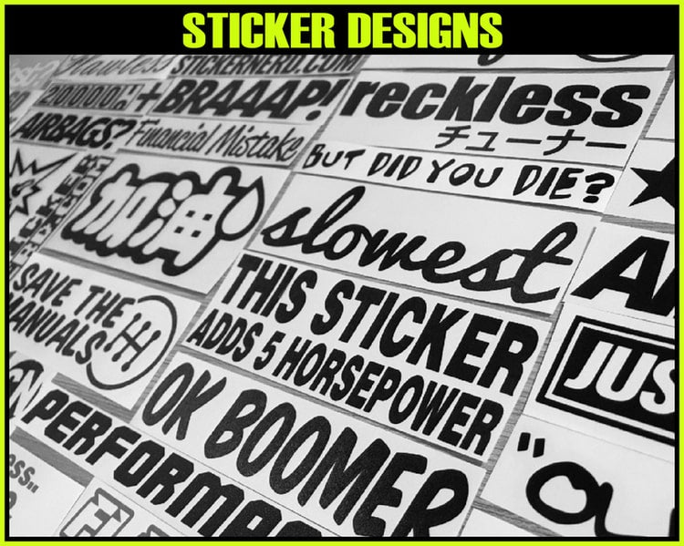 JDM STICKER DESIGNS, CAR WINDOW DECALS