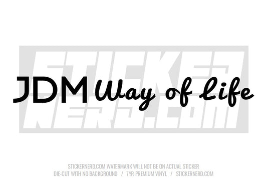 JDM Way Of Life Windshield Sticker