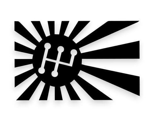 Japan Flag Shift Sticker - Window Decal - STICKERNERD.COM