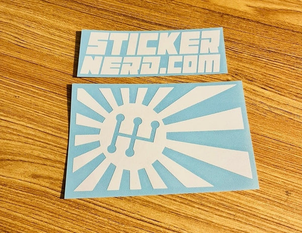 Japan Flag Shift Sticker - STICKERNERD.COM