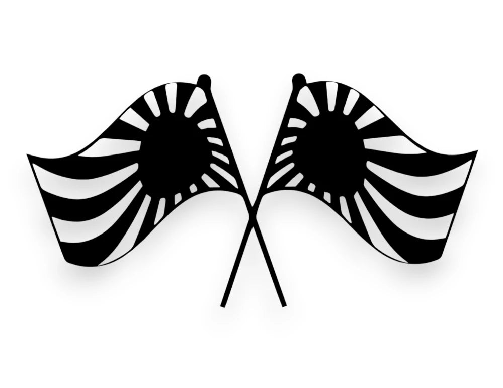 Japan Flags JDM Sticker - Decal - STICKERNERD.COM