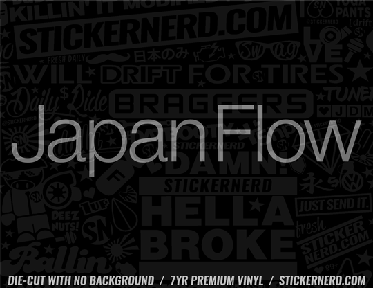 Japan Flow Sticker - Window Decal - STICKERNERD.COM