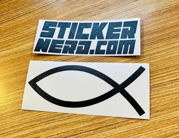 Jesus Fish Sticker - STICKERNERD.COM