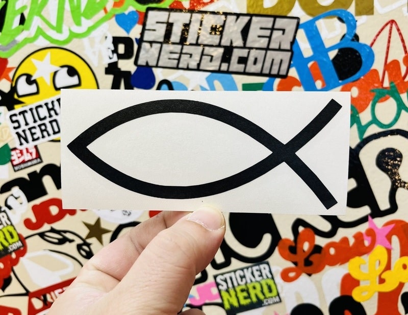 Jesus Fish Decal - STICKERNERD.COM