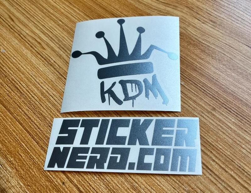 KDM Crown Sticker - VINYL WINDOW DECAL - TUNER STICKERS FOR CARS ...