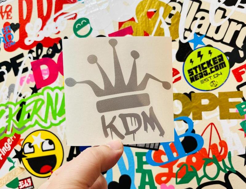 KDM Crown Sticker - VINYL WINDOW DECAL - TUNER STICKERS FOR CARS ...