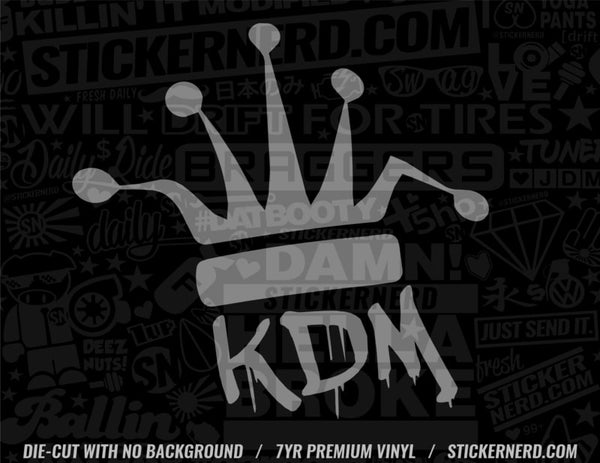 KDM Crown Sticker - Decal - STICKERNERD.COM