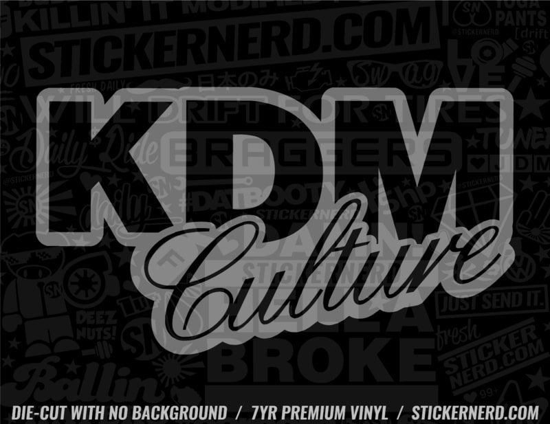 KDM Culture Sticker - Vinyl Window Decals - Tuner Korean Car Stickers ...