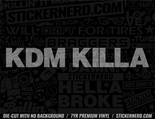 KDM Killa Sticker - Window Decal - STICKERNERD.COM