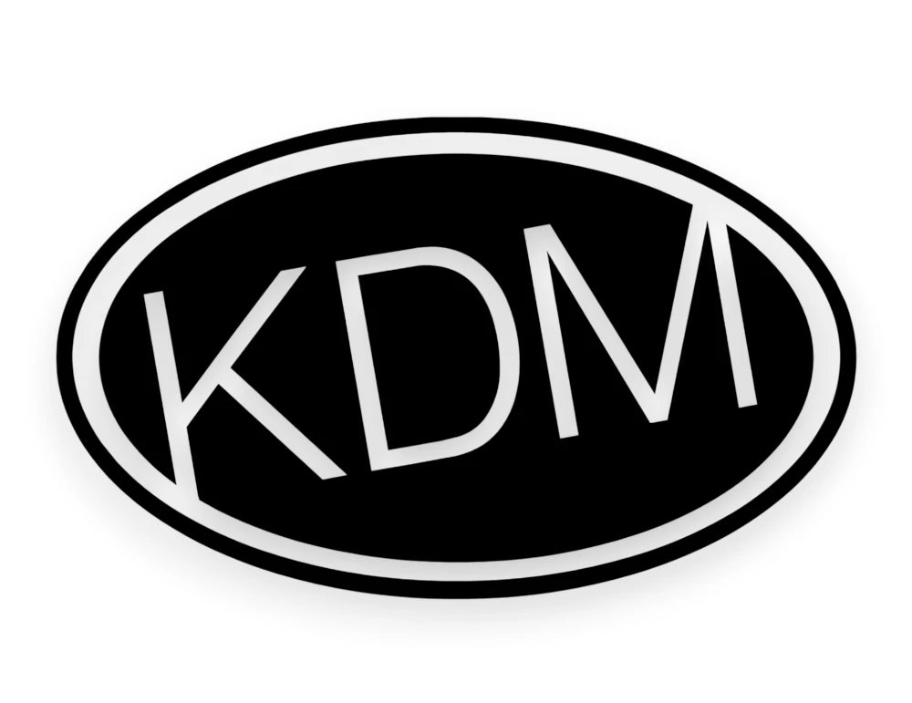KDM Oval Sticker - Decal - STICKERNERD.COM