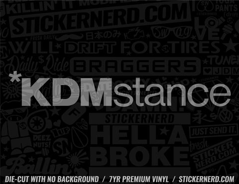 KDM Stance Sticker - Window Decal - STICKERNERD.COM