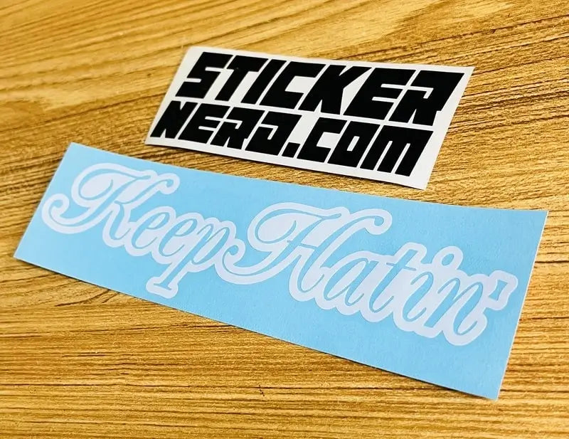 Keep Hating Decal - Car Sticker - STICKERNERD