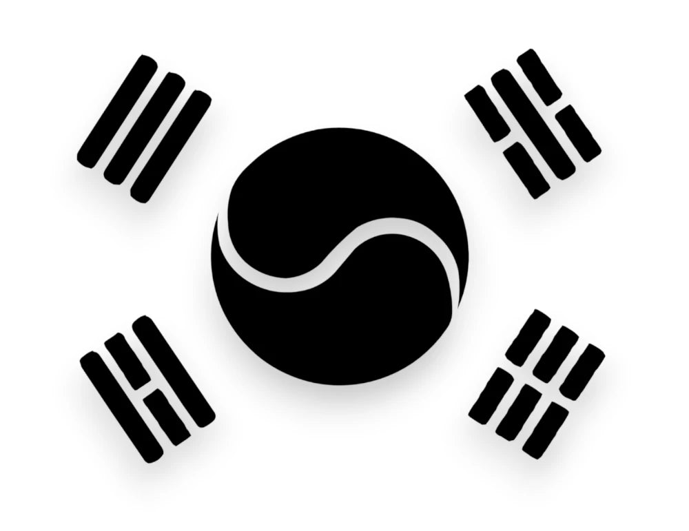 Korean KDM Flag Sticker - Decal - STICKERNERD.COM