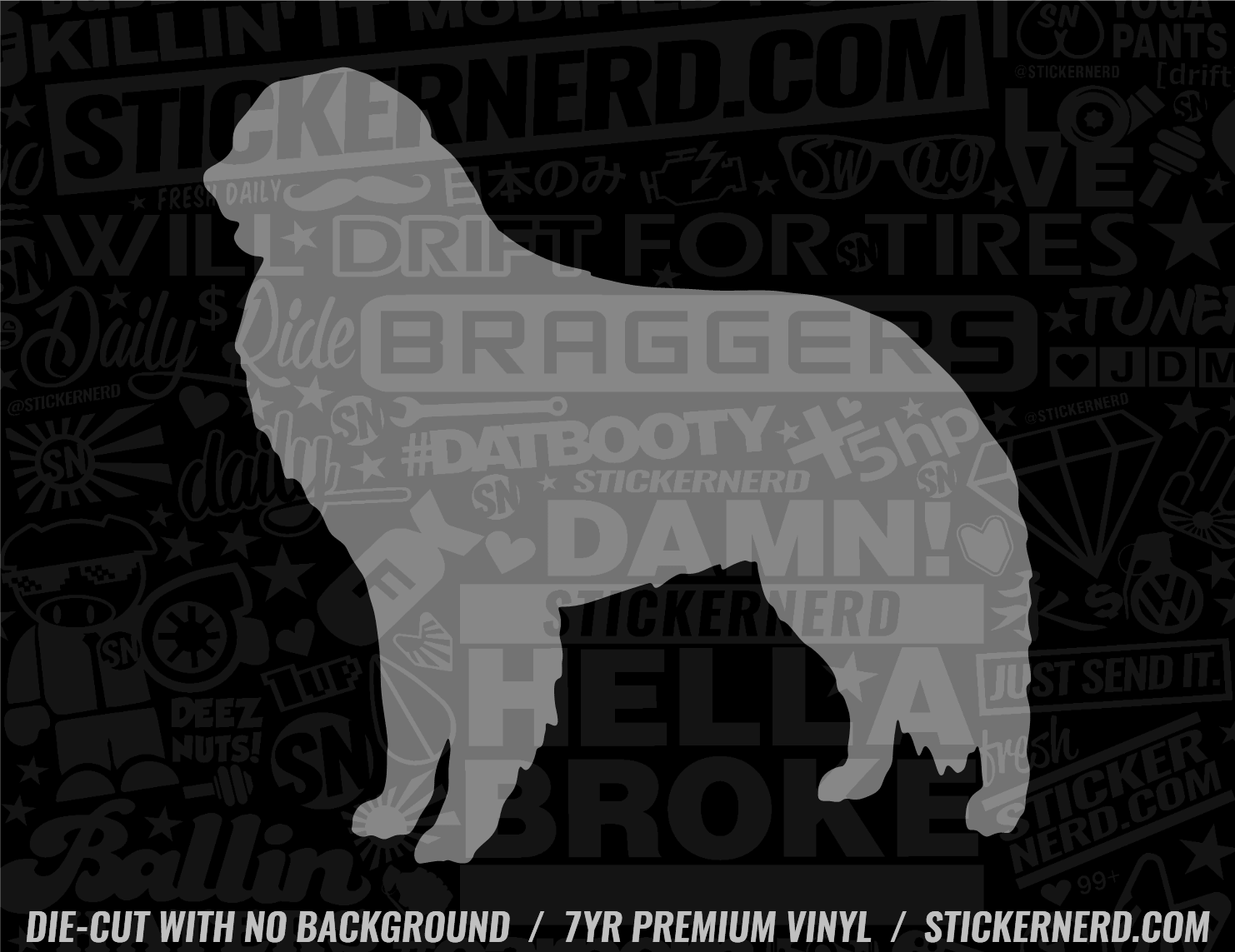 Kuvasz Dog Sticker - Window Decal - STICKERNERD.COM