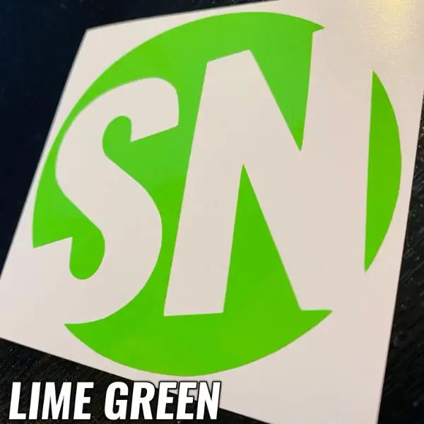 LIME GREEN STICKERS - CAR DECALS - STICKERNERD