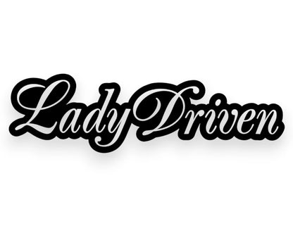 Lady Driven Sticker - Window Decal - STICKERNERD.COM