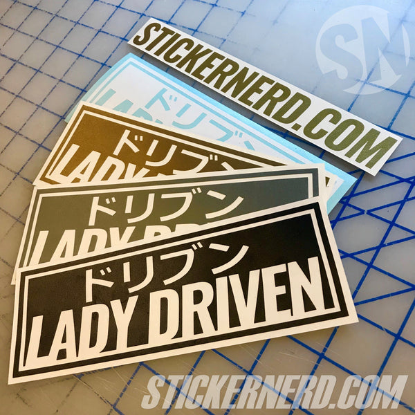 Lady Driven Sticker - Decal - STICKERNERD.COM