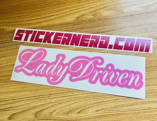 Lady Driven Sticker - STICKERNERD.COM