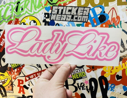 Lady Like Decal - STICKERNERD.COM