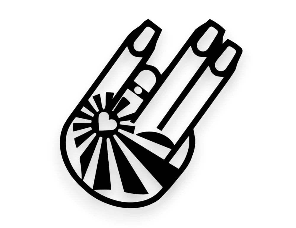 Lady Shocker Sticker - Car Decal - STICKERNERD.COM