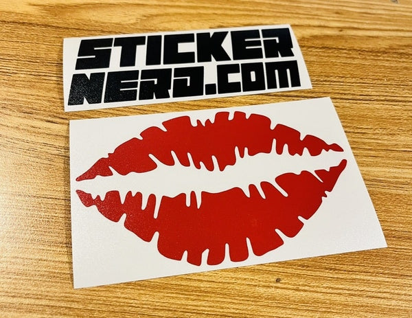 Lips Sticker - Window Decal - STICKERNERD.COM