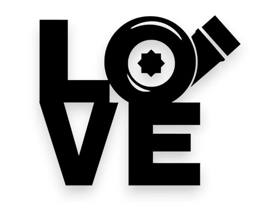 Love Turbo Sticker - Window Decal - STICKERNERD.COM