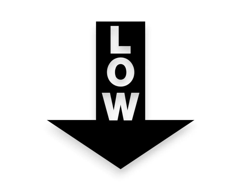 Low Sticker - Window Decal - STICKERNERD.COM