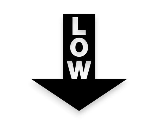 Low Sticker - Window Decal - STICKERNERD.COM