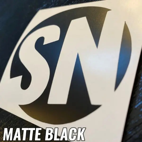 MATTE BLACK STICKERS - CAR DECALS - STICKERNERD