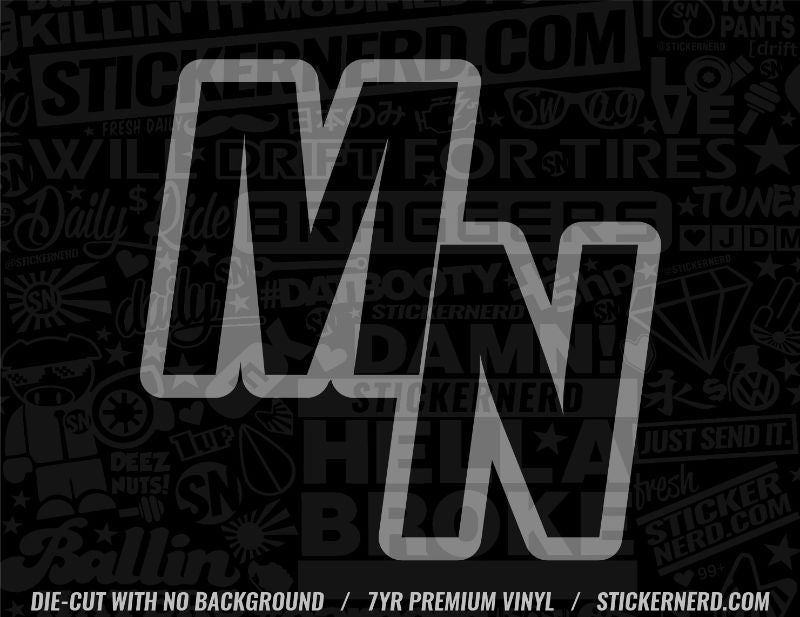 MN State Sticker - State Initials Decal - Abbreviations Decals ...