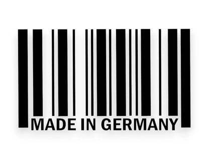 Made In Germany Bar Code Sticker - Window Decal - STICKERNERD.COM